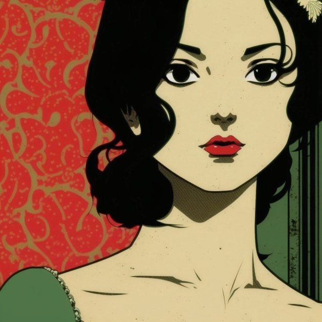 boa-hancock-art-style-of-toshio-saeki