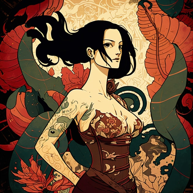 boa-hancock-art-style-of-victo-ngai