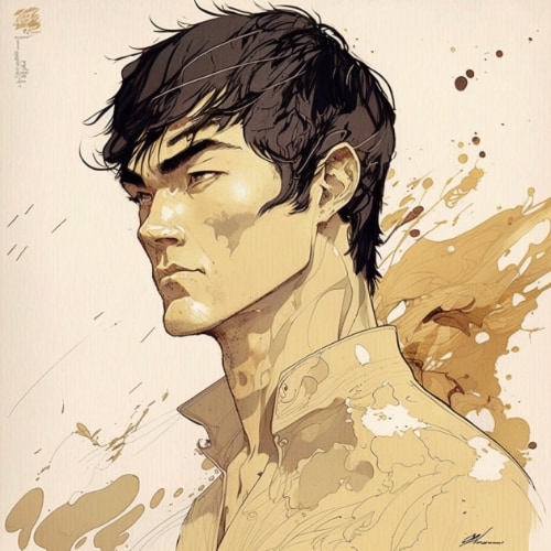 bruce-lee-art-style-of-aiartes
