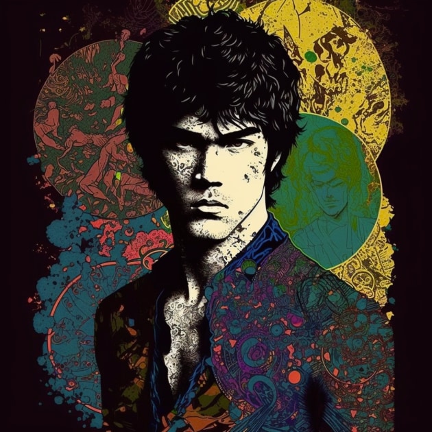 bruce-lee-art-style-of-harry-clarke