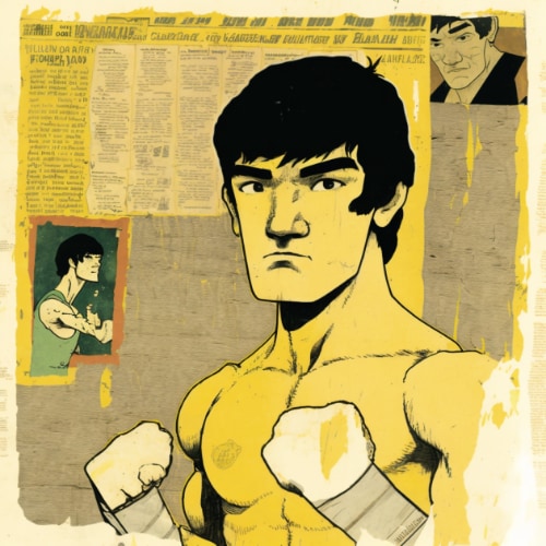 bruce-lee-art-style-of-henry-darger