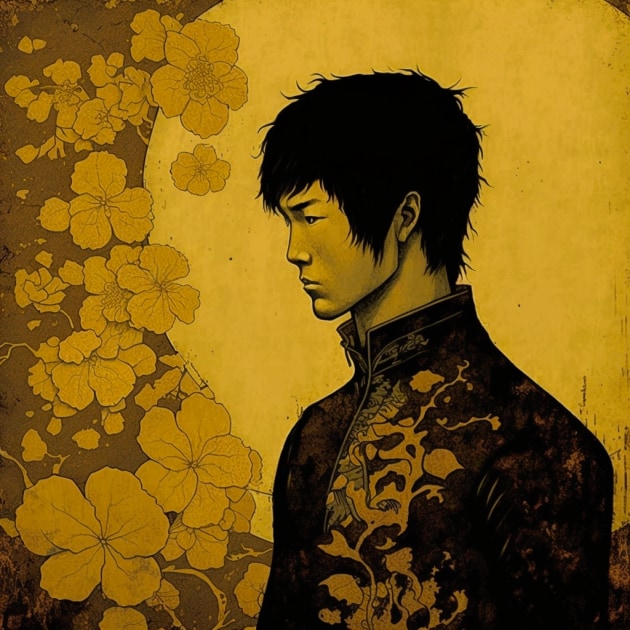 bruce-lee-art-style-of-john-bauer