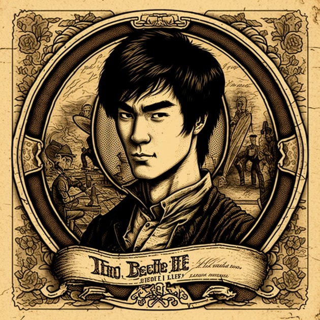 bruce-lee-art-style-of-john-tenniel