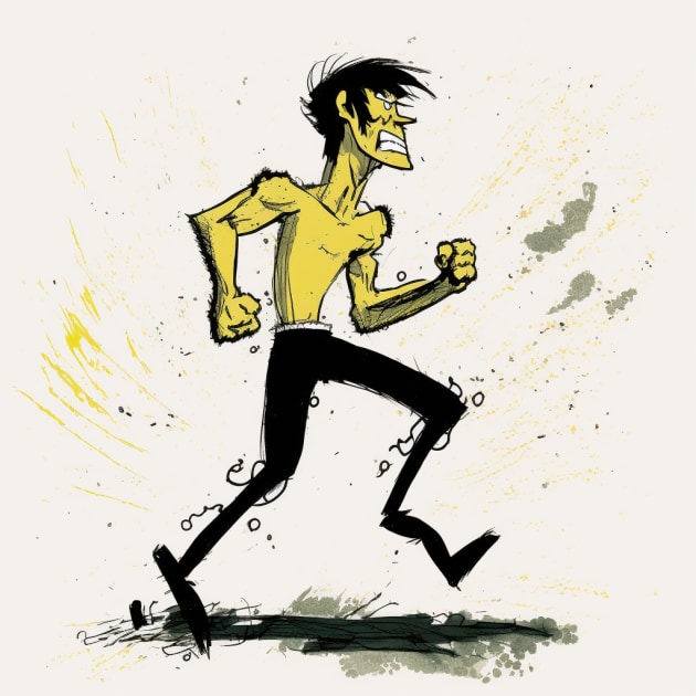bruce-lee-art-style-of-quentin-blake