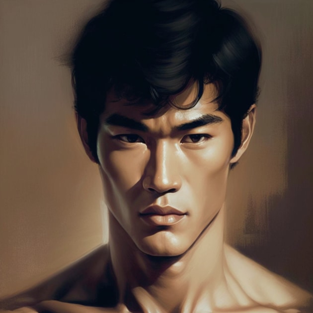 bruce-lee-art-style-of-tamara-de-lempicka