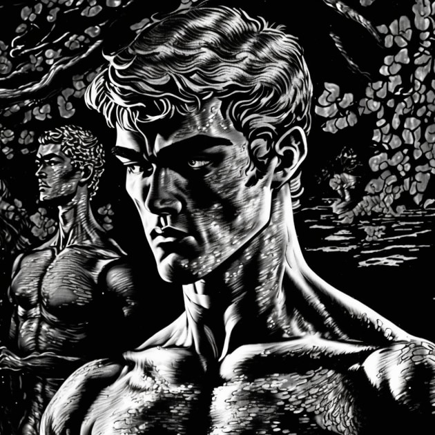 bruce-lee-art-style-of-virgil-finlay