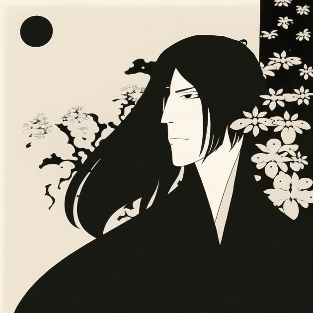 byakuya-kuchiki-art-style-of-aubrey-beardsley