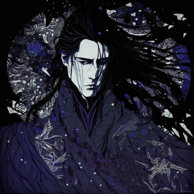 byakuya-kuchiki-art-style-of-harry-clarke