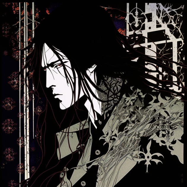 byakuya-kuchiki-art-style-of-harry-clarke