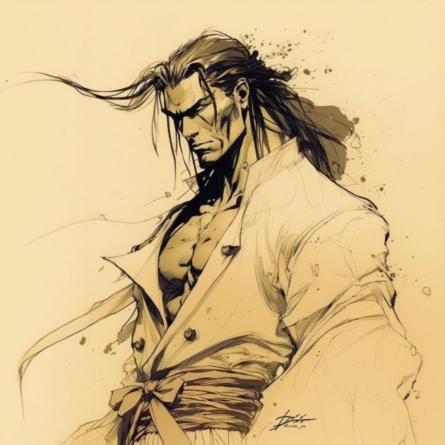 byakuya-kuchiki-art-style-of-heinrich-kley