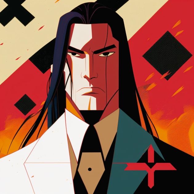 byakuya-kuchiki-art-style-of-josh-agle