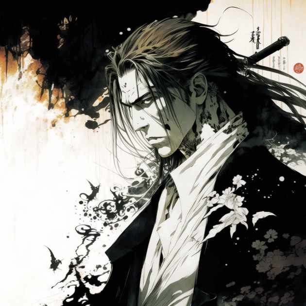 byakuya-kuchiki-art-style-of-yoshitaka-amano