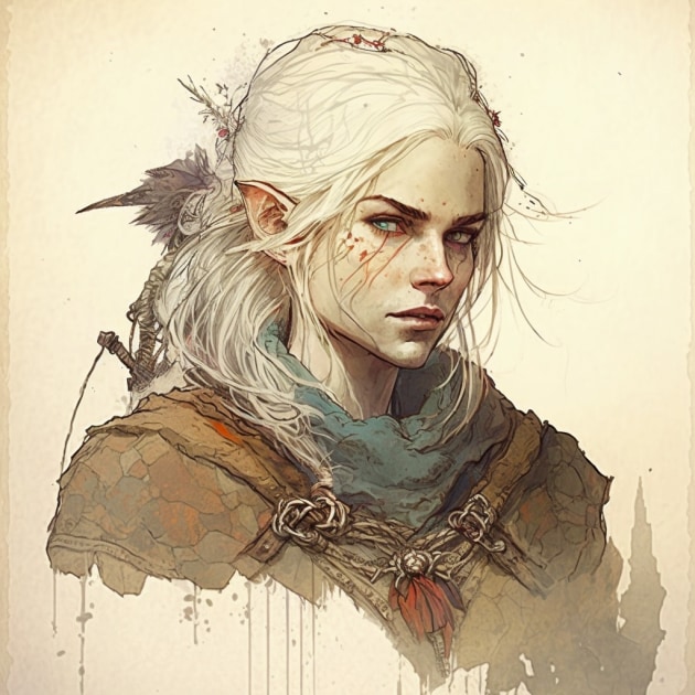 ciri-art-style-of-warwick-goble