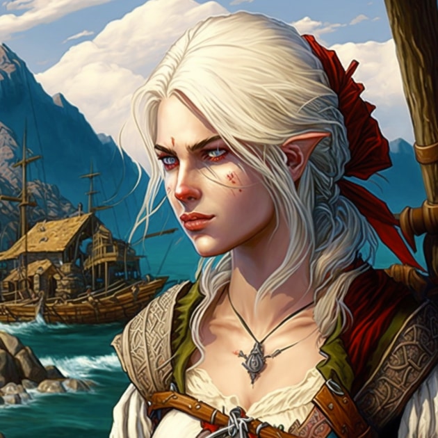 ciri-art-style-of-larry-elmore