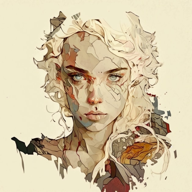 daenerys-targaryen-art-style-of-egon-schiele