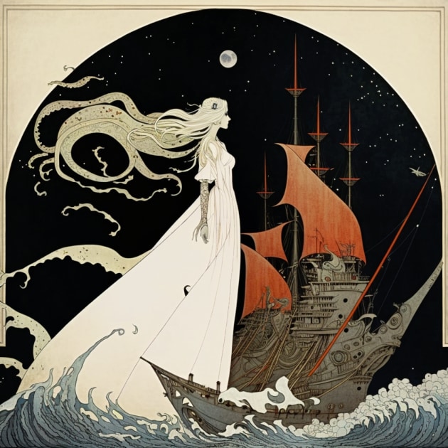 daenerys-targaryen-art-style-of-kay-nielsen