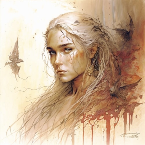 daenerys-targaryen-art-style-of-luis-royo
