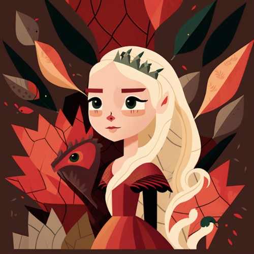 daenerys-targaryen-art-style-of-mary-blair