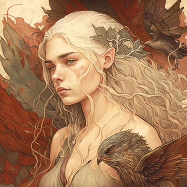 daenerys-targaryen-art-style-of-rebecca-guay