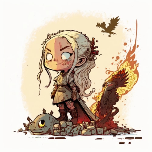 daenerys-targaryen-art-style-of-skottie-young