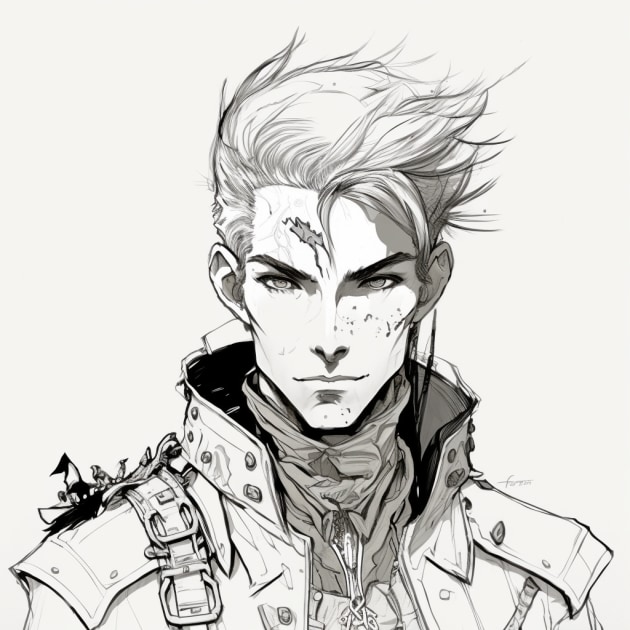 derek-zoolander-art-style-of-akihiko-yoshida