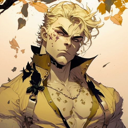 Dio Brando in the Art Style of Aiartes