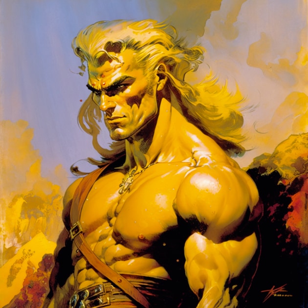 dio-brando-art-style-of-frank-frazetta