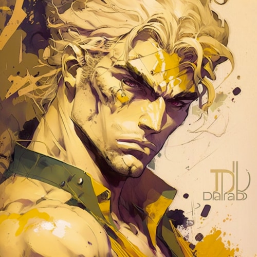 Dio Brando in the Art Style of Aiartes