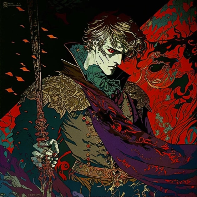 dio-brando-art-style-of-harry-clarke