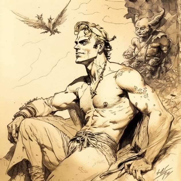 dio-brando-art-style-of-heinrich-kley