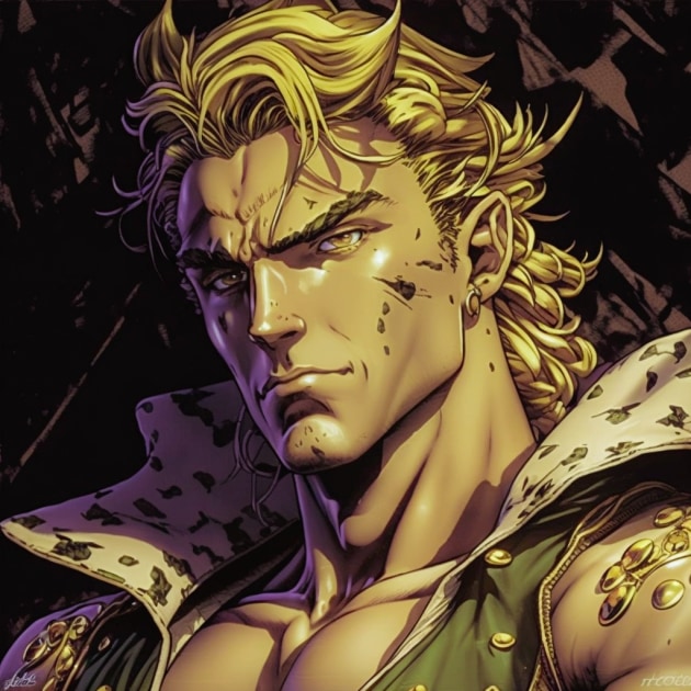 Dio Brando in the Art Style of Aiartes