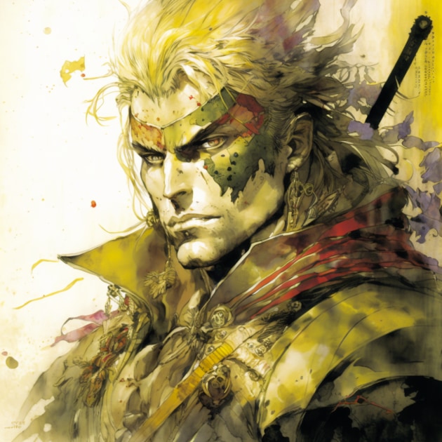 dio-brando-art-style-of-yoshitaka-amano