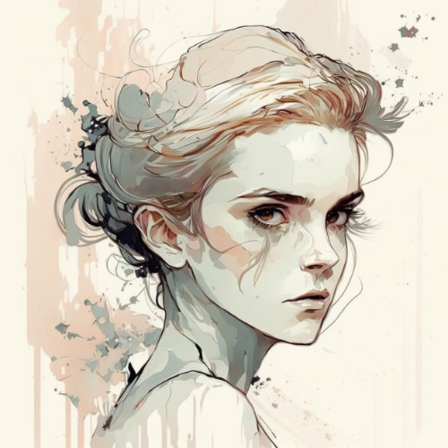 emma-watson-art-style-of-aiartes