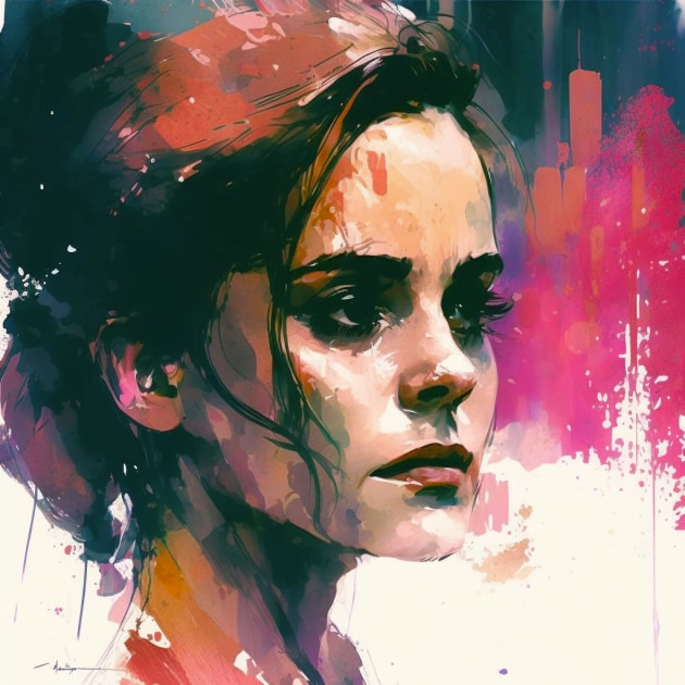 emma-watson-art-style-of-bill-sienkiewicz