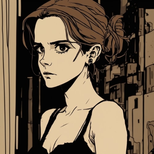 emma-watson-art-style-of-toshio-saeki