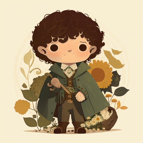 frodo-baggins-art-style-of-amy-earles