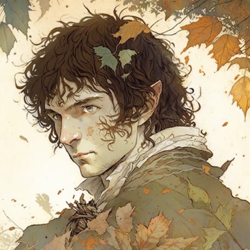 frodo-baggins-art-style-of-charles-vess