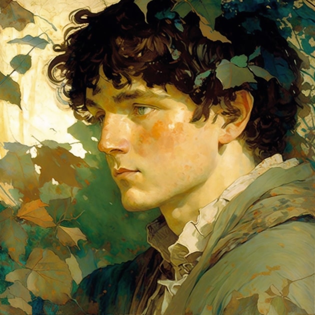 frodo-baggins-art-style-of-elizabeth-shippen-green