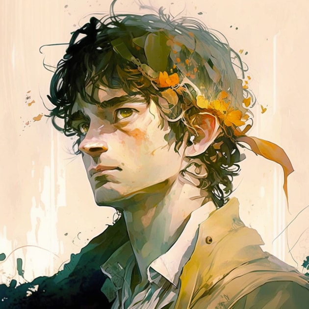 frodo-baggins-art-style-of-greg-tocchini