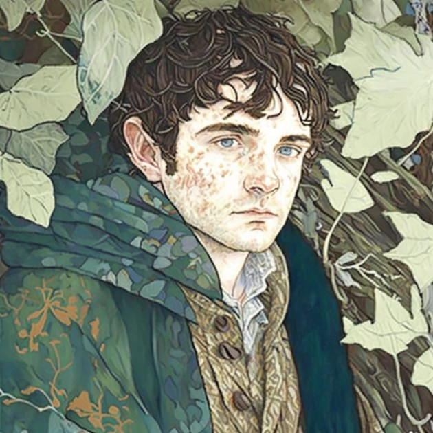 frodo-baggins-art-style-of-hope-gangloff