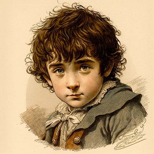 frodo-baggins-art-style-of-john-tenniel