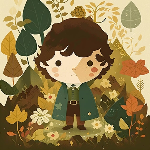 frodo-baggins-art-style-of-mary-blair
