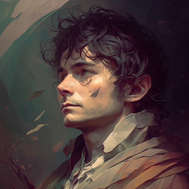 frodo-baggins-art-style-of-peter-mohrbacher