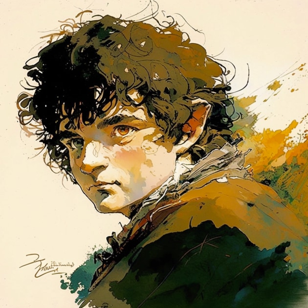 frodo-baggins-art-style-of-ralph-bakshi