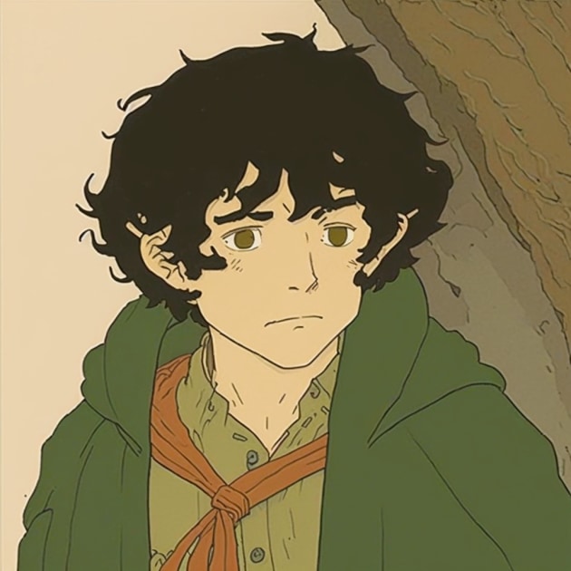 frodo-baggins-art-style-of-toshio-saeki