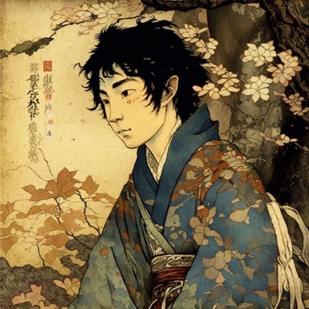 frodo-baggins-art-style-of-utagawa-kuniyoshi