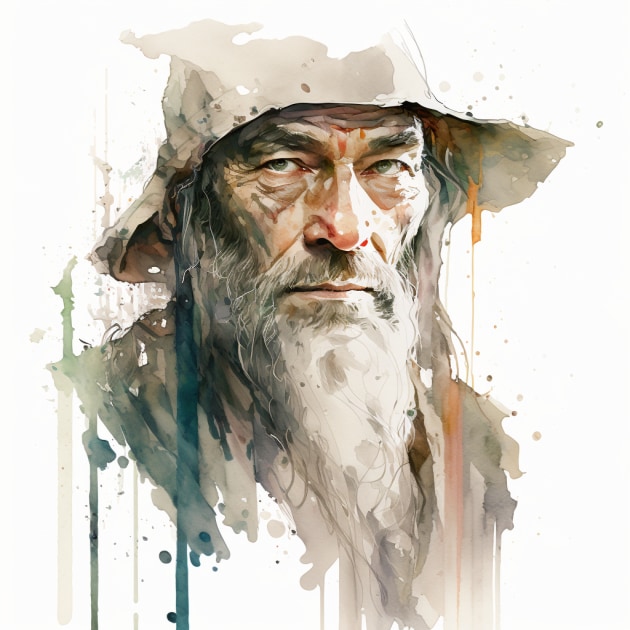 gandalf-art-style-of-david-mack