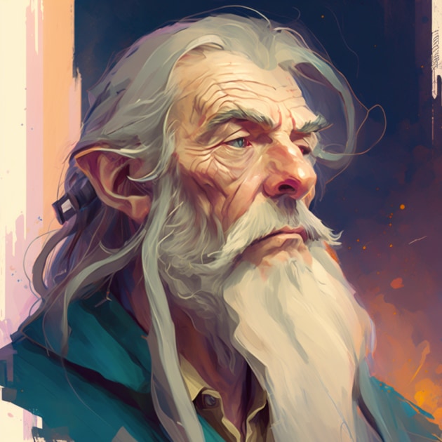 gandalf-art-style-of-lois-van-baarle