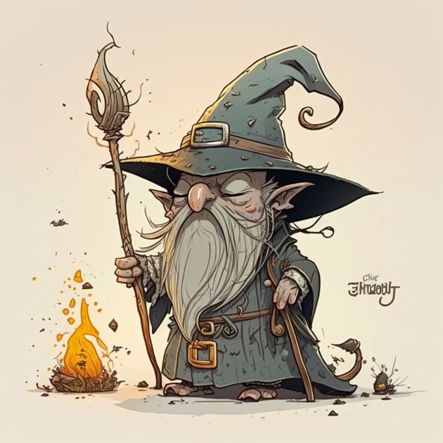 gandalf-art-style-of-skottie-young