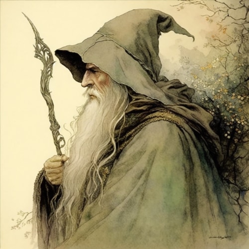 gandalf-art-style-of-warwick-goble